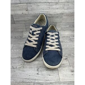 Taos Star Blue Canvas Lace Up Comfort Casual Sneaker‎ Shoes Women's US 8.5